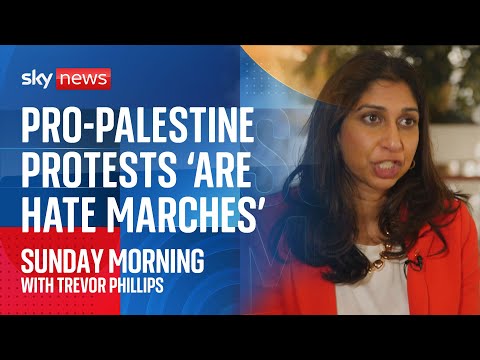 Israel-hamas war: home secretary brands pro-palestinian protests "hate marches"