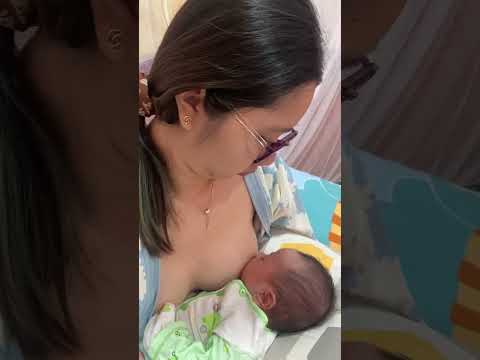 Beautiful Wife #BREASTFEEDING Baby Vlog 03 #short