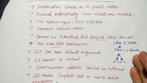 constructor in c++ in hindi  | Characteristics | Object oriented C++ | Lec-77 | Niharika panda