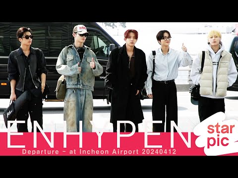 엔하이픈'우리가 금빛파도!' [STARPIC] / ENHYPEN Departure - at Incheon Airport 20240412