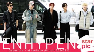 엔하이픈'우리가 금빛파도!' [STARPIC] / ENHYPEN Departure - at Incheon Airport 20240412