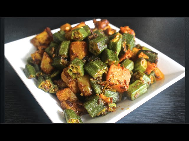 Bhindi Aloo Masala Recipe | Aloo Bhindi Ki Sabzi | Spicy | Potato & Okra Recipe | Aloo Bhindi Recipe | Indian Vegetarian Recipes