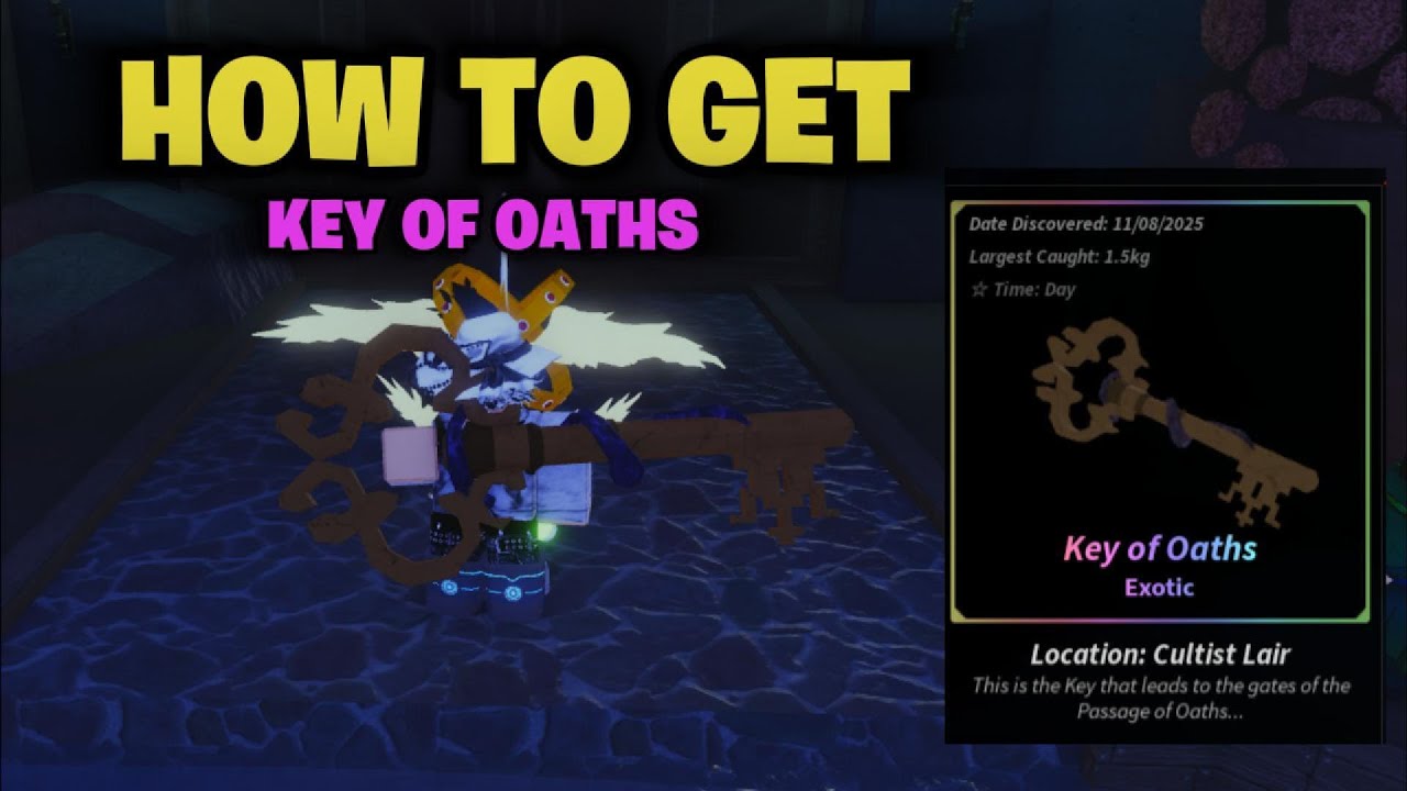 HOW TO GET KEY OF OATHS in FISCH #roblox #fisch - YouTube
