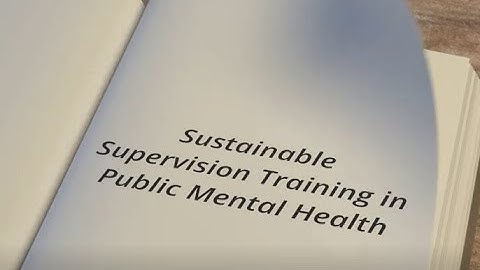 Sustainable supervision training in public mental health