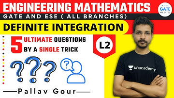 Definite integration  -2 | L: 2 |  5 Ultimate Questions By A Single Trick Engineering Mathematics