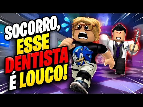 😱 FUGI DO DENTISTA LOUCO NO ROBLOX! 🦷 (Quase Não Consegui!)
