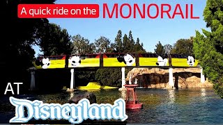 MONORAIL ride from Downtown Disney to Tomorrowland station in DISNEYLAND, Submarines, Fantasyland