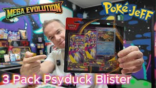 Mega Evolution Psyduck 3 Pack Blister Opening - Pokejeff Nederlands