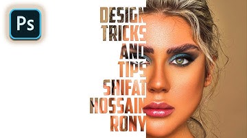 How to Create Text portrait Effect in Photoshop *New Tricks*