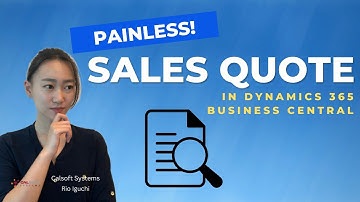 Business Central: Easy Way to Create Sales Quote and Sending Quote to Customers