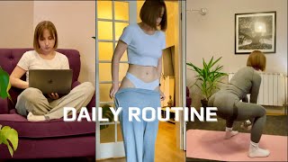 A DAY IN MY LIFE | calm and productive (morning routine, training, Kyiv )
