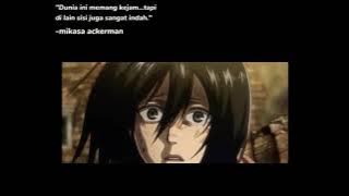 STORY WA MIKASA ACKERMAN ANIME KATA KATA||ATTACK ON TITAN