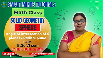 Solid Geometry | Sphere laq | Angle of Intersection of Two Planes | Radical Plane | #solidgeometry