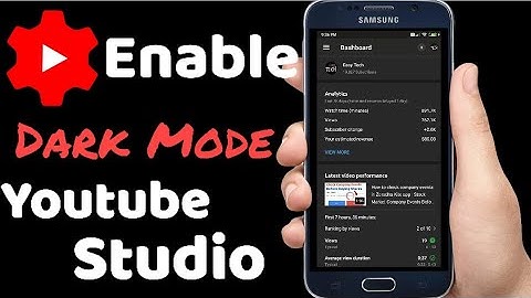 How to enable Dark Mode in YouTube Studio | Youtube Studio App Dark Mode