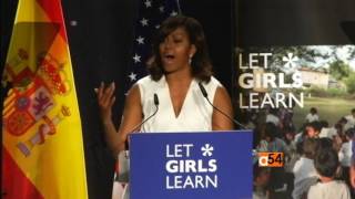 Michelle Obama Visits Spain for Let Girls Learn Initiative