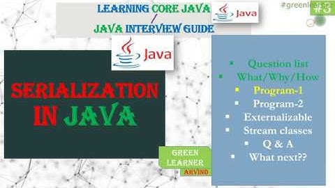 Demo- How to do Serialization In Java || Serialization In Java #3 || Core Java Tutorial