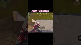 🔥 AKM 3X Spray Beast 😱 | BGMI Insane Recoil Control #bgmi