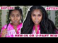 LAZY GIRLS BEST CHOICE 😱 TRYING A U-PART WIG FOR THE FIRST TIME | ALIPEARL HAIR