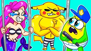 MY BABY RUNS A PRISON! || RICH VS POOR VS GIGA RICH IN JAIL! || Parents vs Kids Funny Cartoons