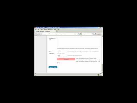 Wordpress Tutorial: How to Change Your Login Password Through Wordpress Admin