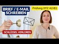 📚 Как написать письмо для экзамена по немецкому DTZ B1. Тема: потерян ключ