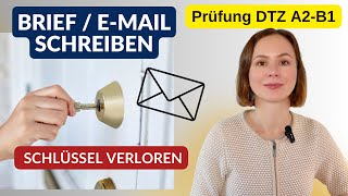 📚 Как написать письмо для экзамена по немецкому DTZ B1. Тема: потерян ключ