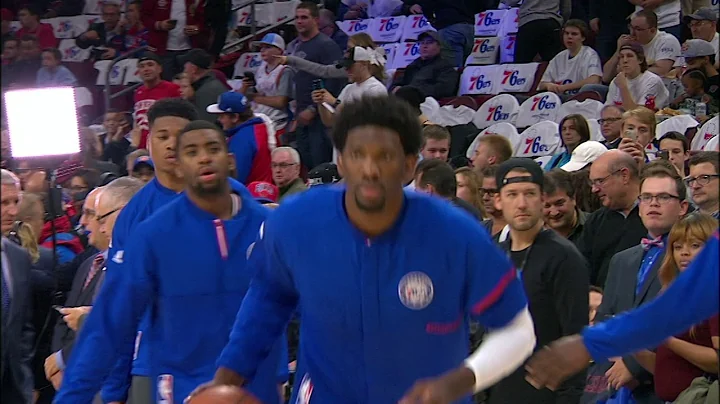 Joel Embiid's Pre-Game Dunk Show