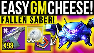 This Grandmaster Cheese Is INSANE! Solo FARM Fallen SABER Nightfall, Easy GLITCH Destiny 2 Lightfall