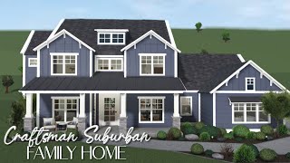 BLOXBURG: Craftsman Suburban Family Home | Part 1