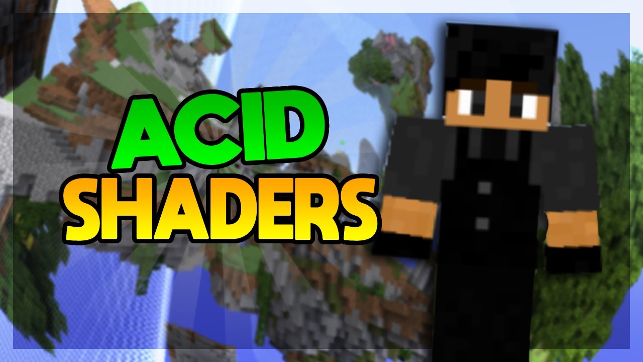 Minecraft Bedwars with Acid Shaders