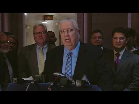 Senator Marcellino discusses legislation to provide funding for School Water Testing HD