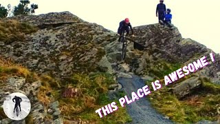 Antur Stiniog MTB Conquering terrifying Trail Features !