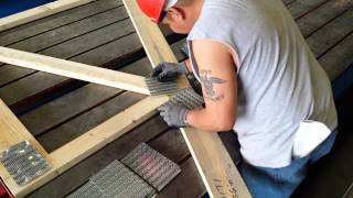 Building an attic Truss, plates, flagstaff, AZ.