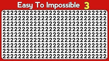 Easy To Impossible | Find the ODD One Out - Numbers and Letters Edition‎‎ 👁🔥