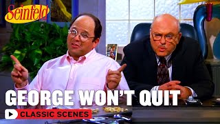 George Refuses To Leave His Job | The Voice | Seinfeld