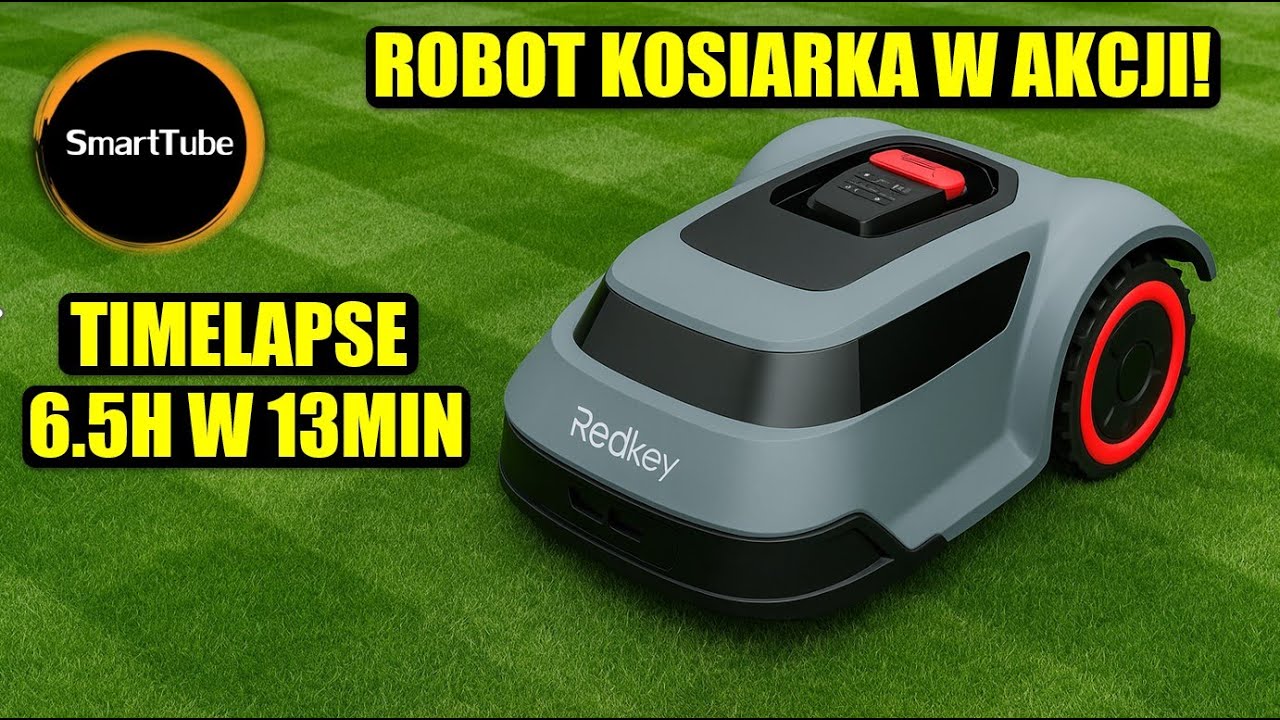 🌱🤖 Timelapse z Koszenia Smart Robotem Koszącym Redkey Anthbot Redroad MGC500 MGC1000