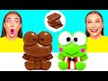 Real Food vs Chocolate Food Challenge | Crazy Kitchen Situations by BaRaFun Challenge