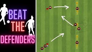 Beat The Defenders | Passing Drill | Football/Soccer