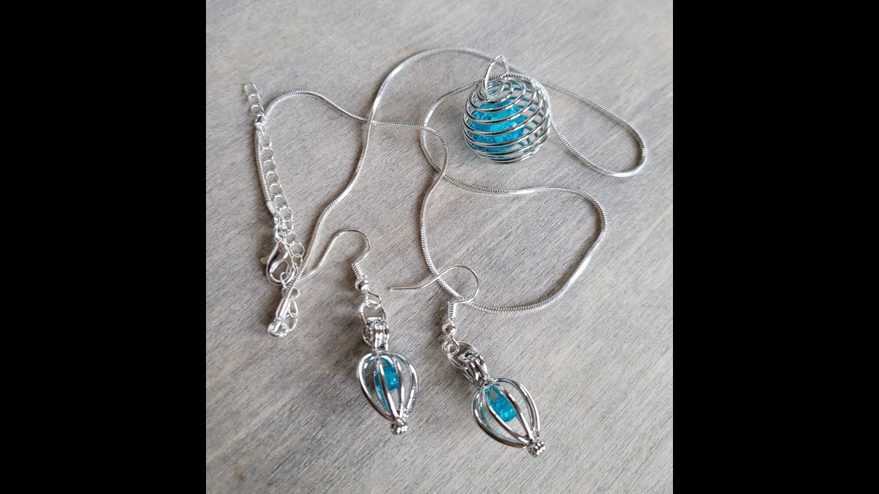 blue cage pendant set1