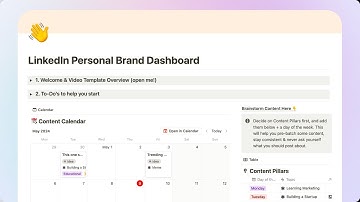 The Ultimate LinkedIn Personal Branding Content Calendar [Free Notion Template Overview]