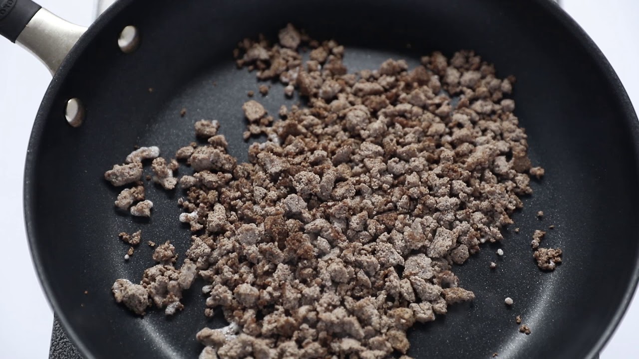 Textured Insect Protein Textured Insect Protein Crickets Browning Above 2 - YouTube