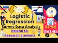 Logistic Regression|Survey Data Analysis|Descriptive Statistics|Urdu|Hindi|Part 4th