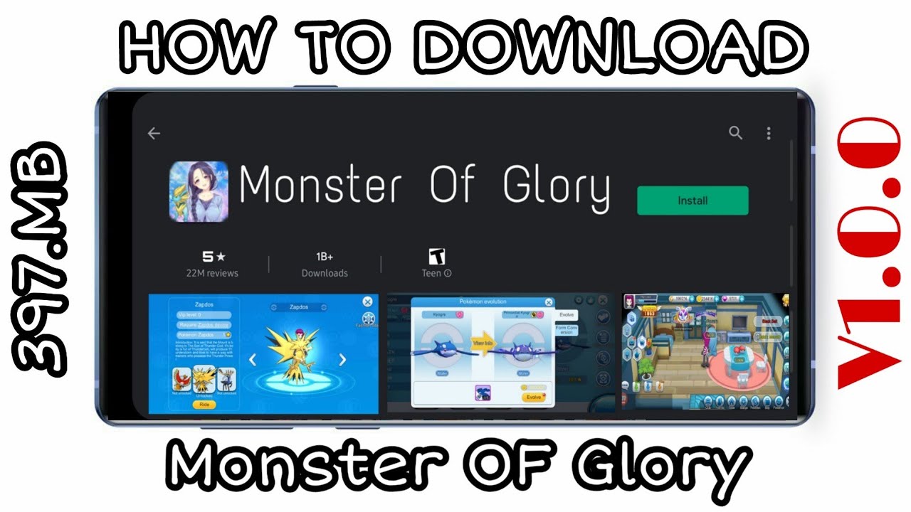 how to Download monster of glory Pokemon gameplay YouTube