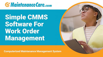 Simple CMMS Software For Work Order Management | Preventative Maintenance Software| Maintenance Care
