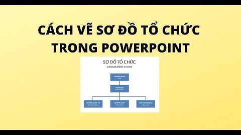 CÁCH VẼ SƠ ĐỒ TỔ CHỨC TRONG POWERPOINT