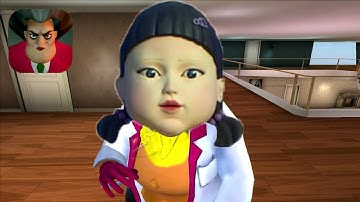 Scary Teacher 3D Squid Game Doll New Update Teacher Doll Part 18 Gameplay Walkthrough (IOS ANDROID)