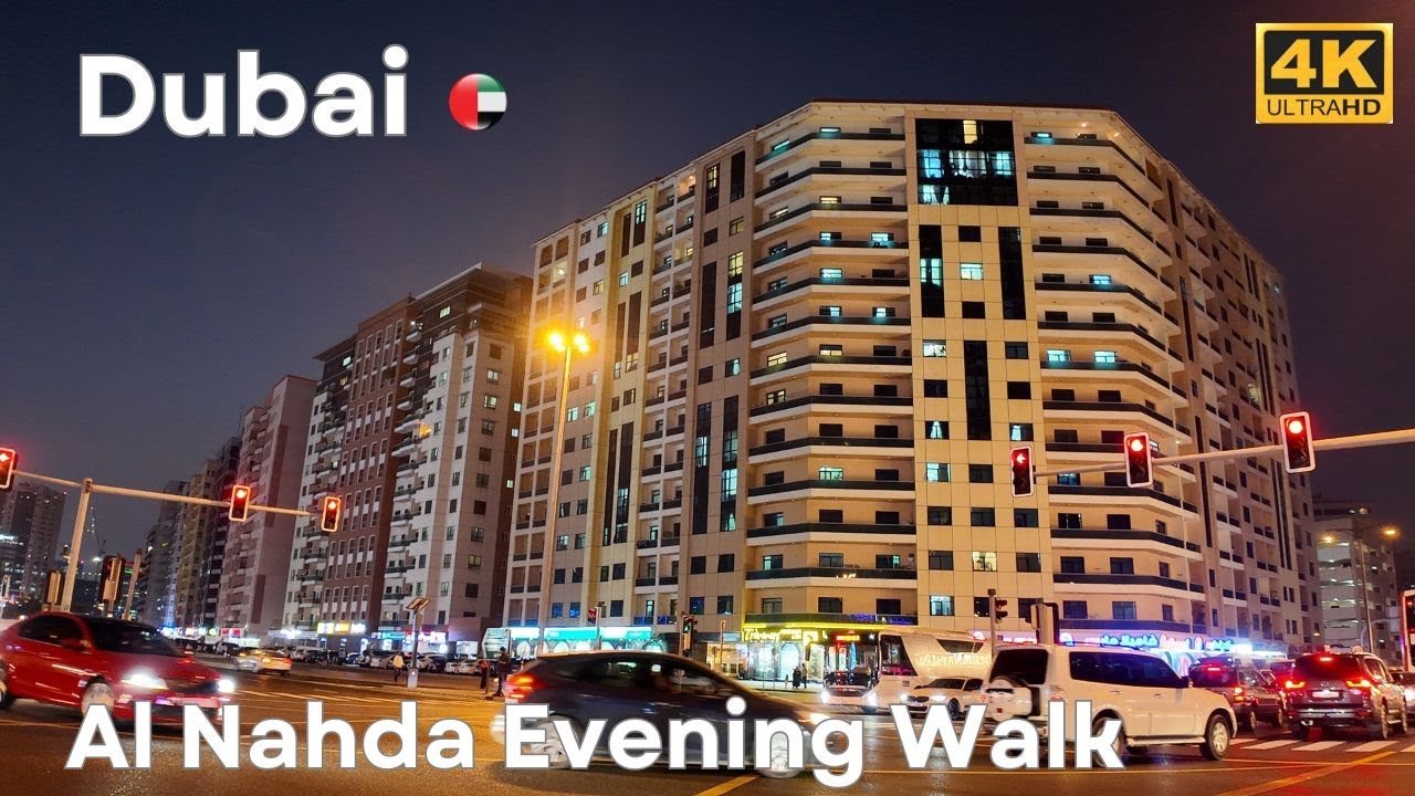 🇦🇪 Al Nahda Dubai [4K] Evening Walking Tour 2026 | Peaceful Neighborhood Walk Near Sharjah in UHD.