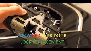 BMW E90 Sedan 335i Left Rear Door Lock Actuator Replacement DIY