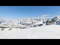 Stream Trail - Skiing on a sunny day.【4K】