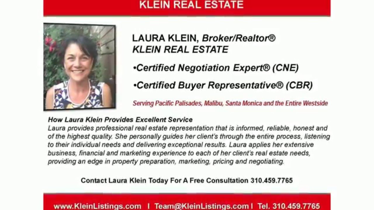 Laura Klein Klein Real Estate Pacific Palisades Malibu Santa Monica 1080p